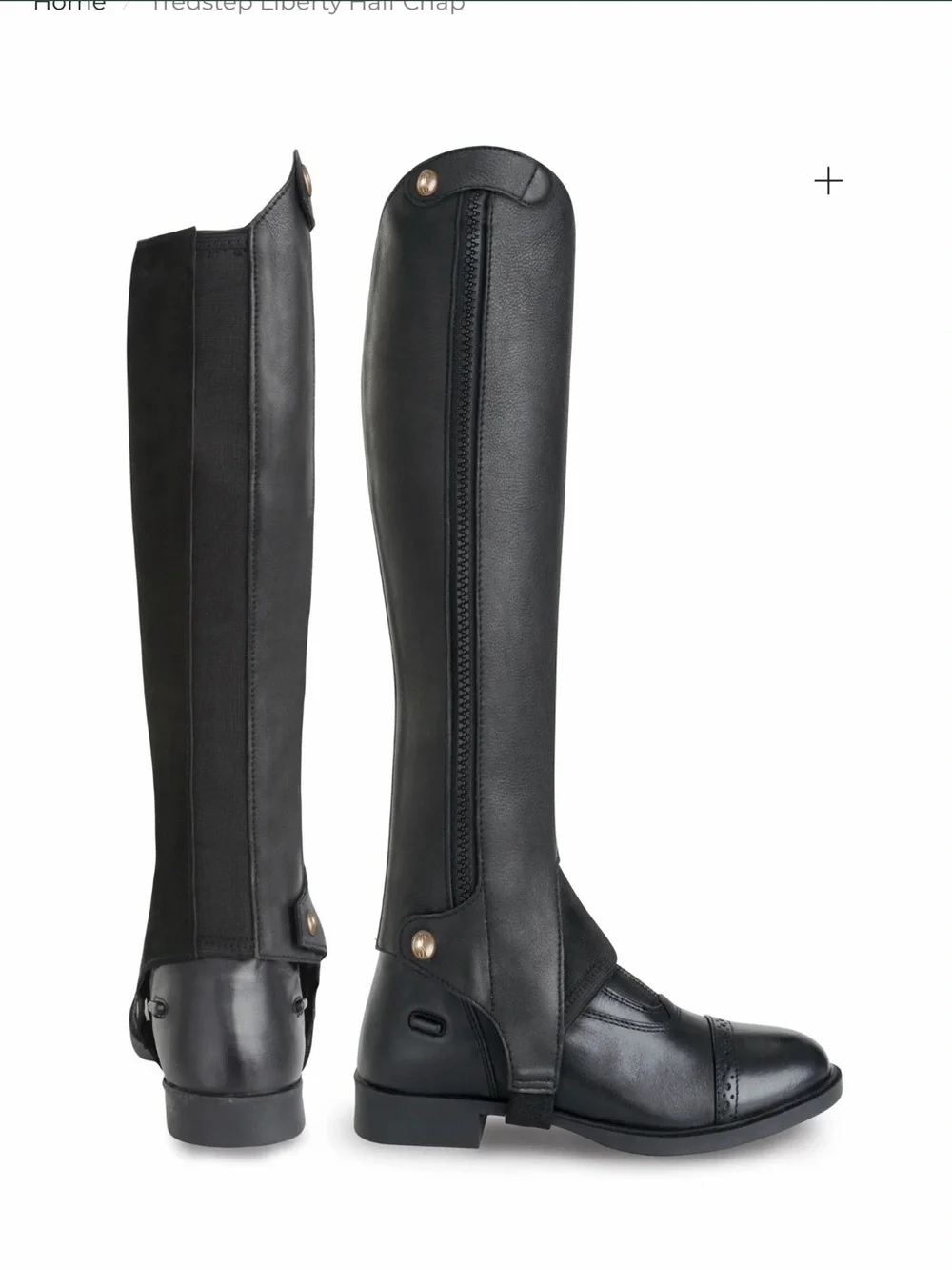 Tredstep Black Women's half chaps